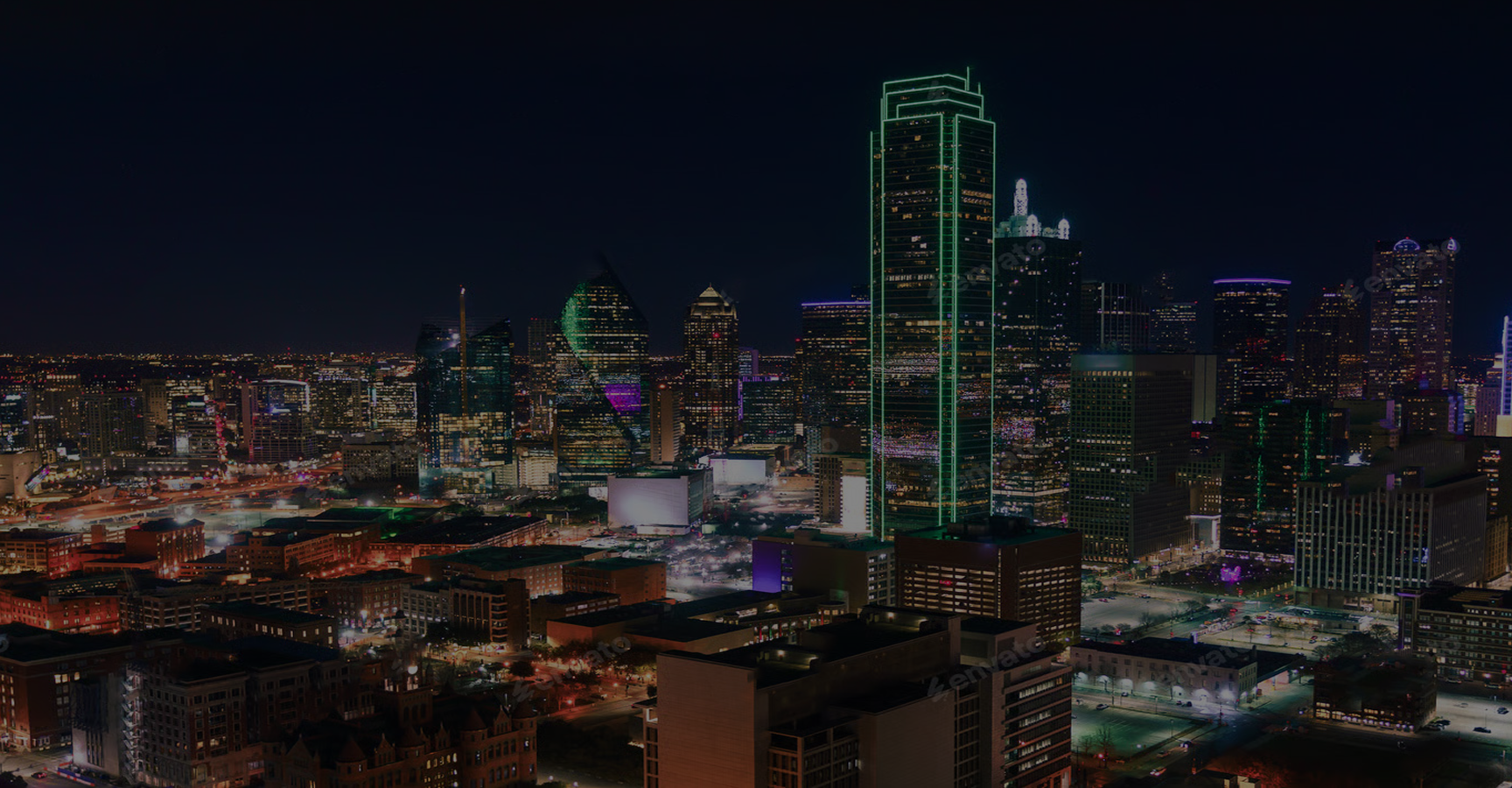 City skyline background
